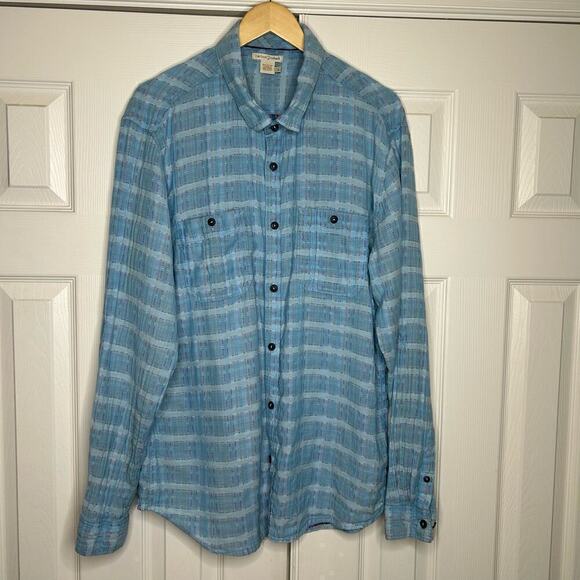 Carbon 2 Cobalt Size Large Cotton Button Down - Picture 4 of 9